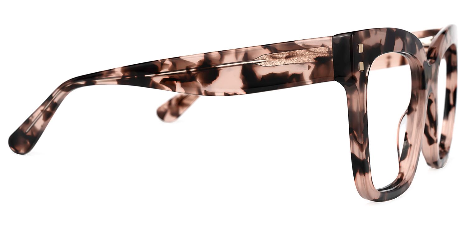 Minguela Rose Tortue Carré Lunettes3