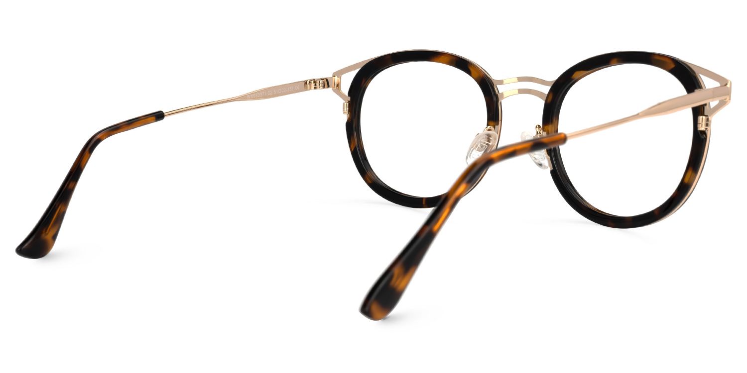 Nakesha Lunettes Rondes Écaille2