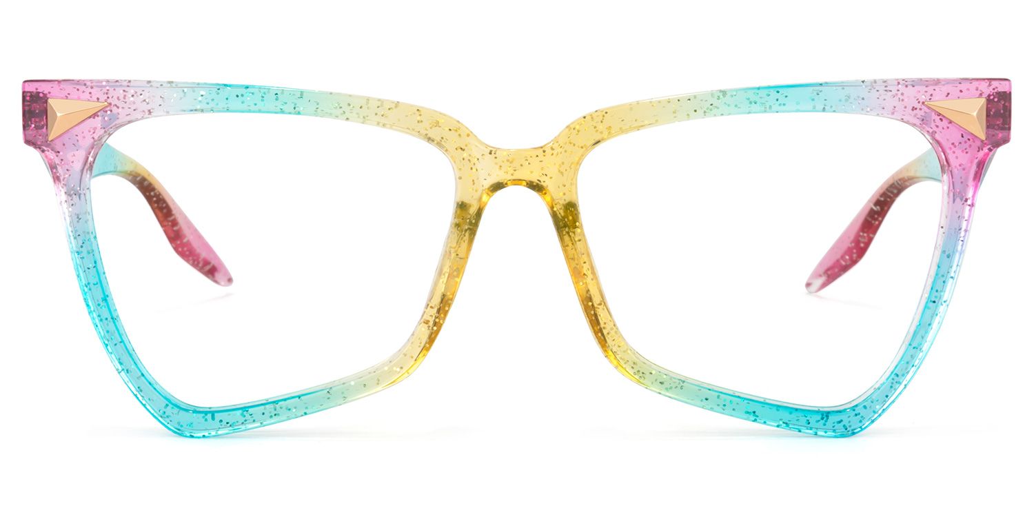 Cicely Lunettes géométriques arc-en-ciel 0