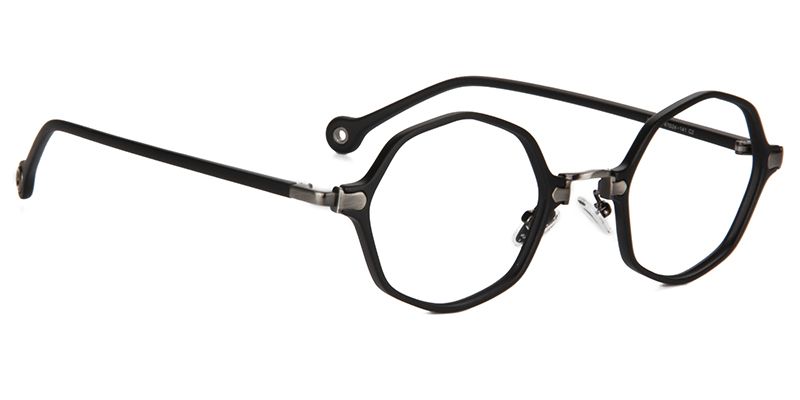 Ashley Noir Géométrique Lunettes1