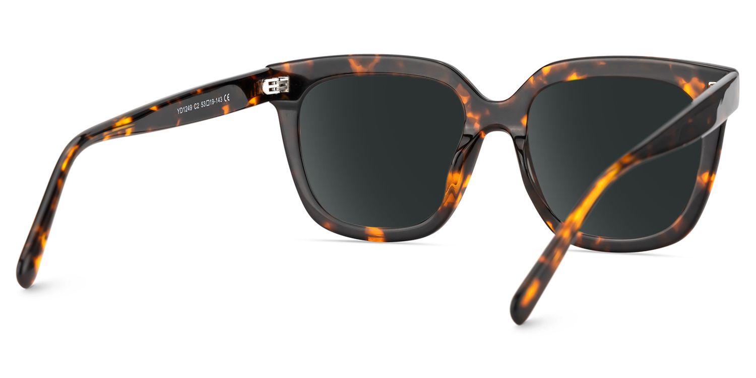 Lunettes de soleil de vue Square Tortue Lark | ZEELOOL4