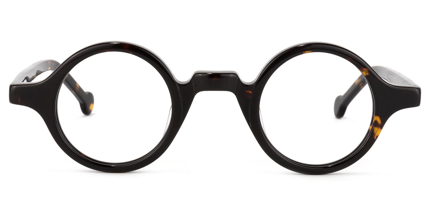 Arale Lunettes rondes à monture complète Tortoise0