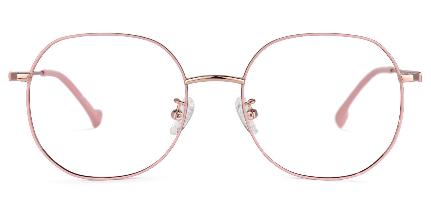 Qusay Lunettes rondes roses 0