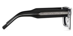 Marlowe Noir Rectangulaire lunettes de soleil3