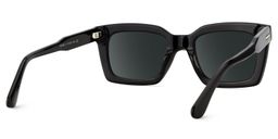 Solana Noir Rectangulaire lunettes de soleil4