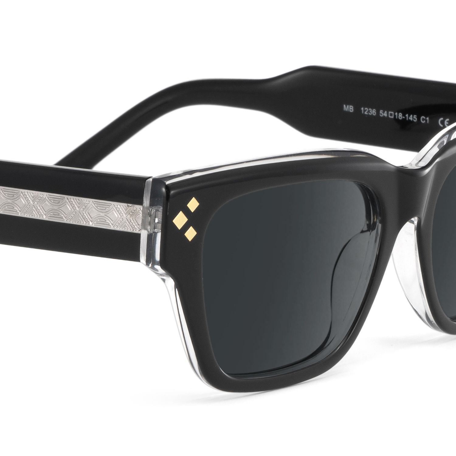 Lunettes de soleil Acetate Noir Marlowe | ZEELOOL4