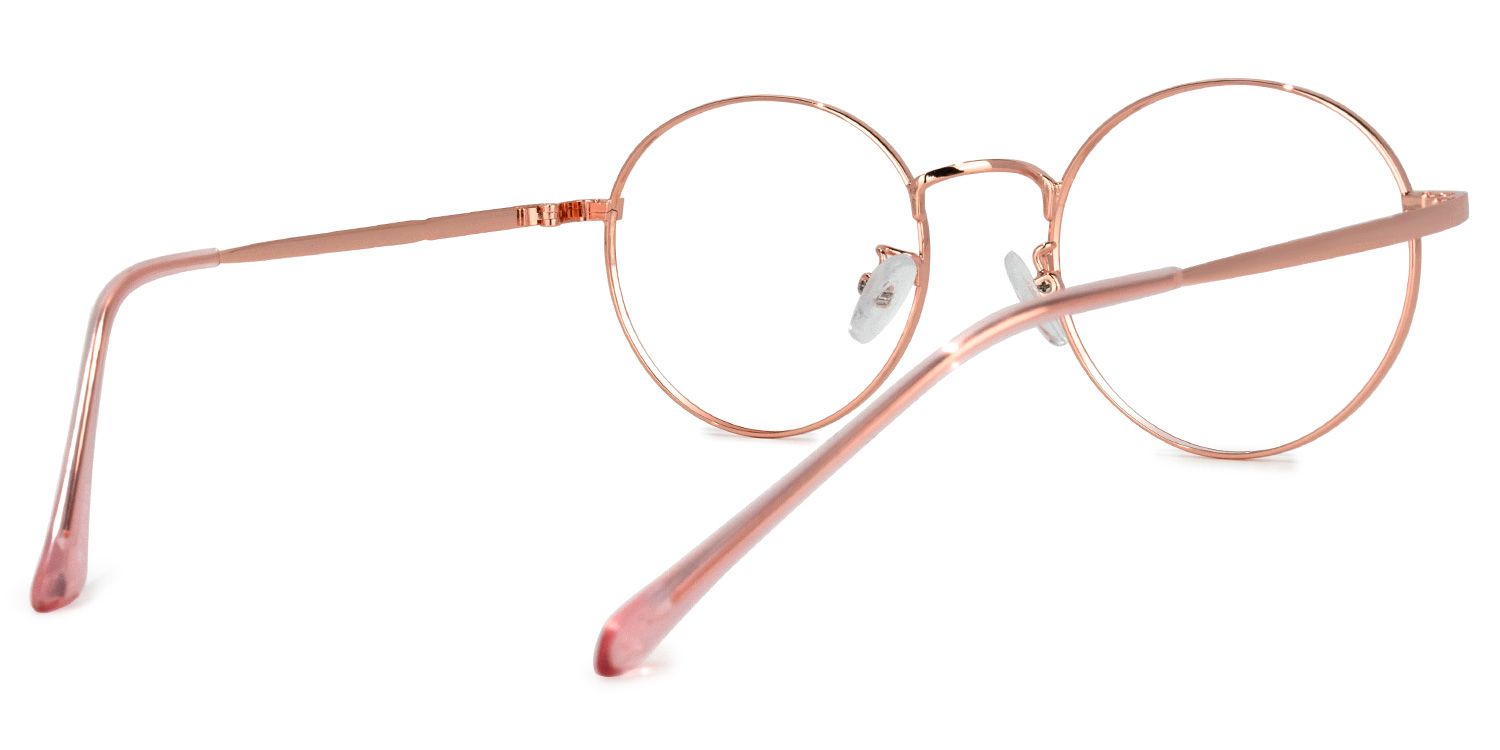 Emilia Lunettes rondes roses4