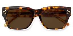Marlowe Tortue Rectangulaire lunettes de soleil1