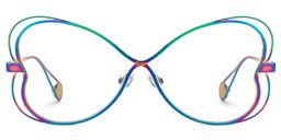 Aretha Irisé Géométrique lunettes1