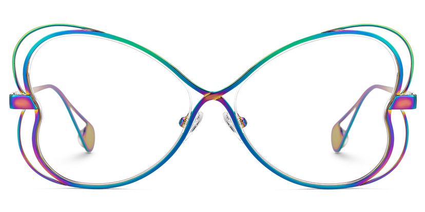 Aretha Irisé Géométrique lunettes