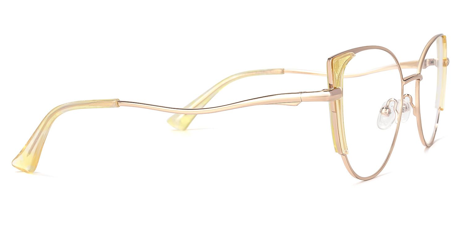 Raia Verres cateye en cristal jaune3