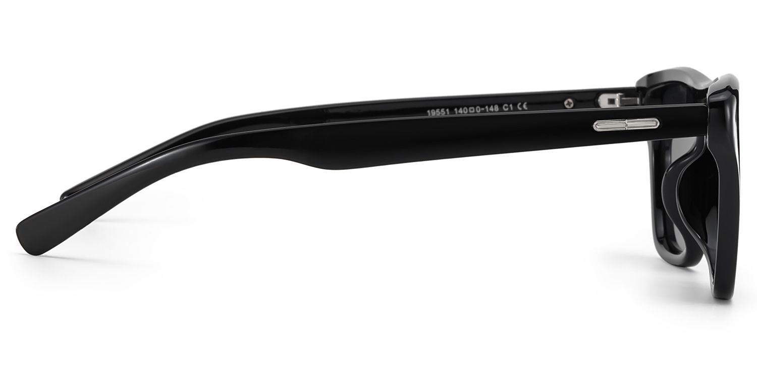 Lunettes de soleil polarisées de conduite Aviator Noir Paloma | ZEELOOL3