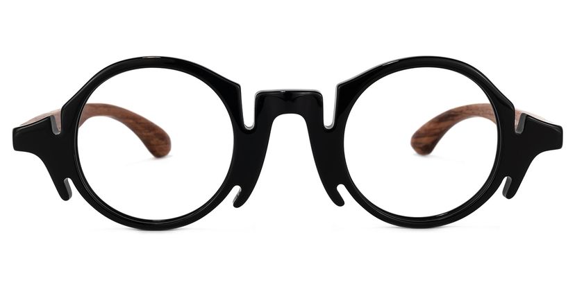 Charlie Noir Ronde lunettes