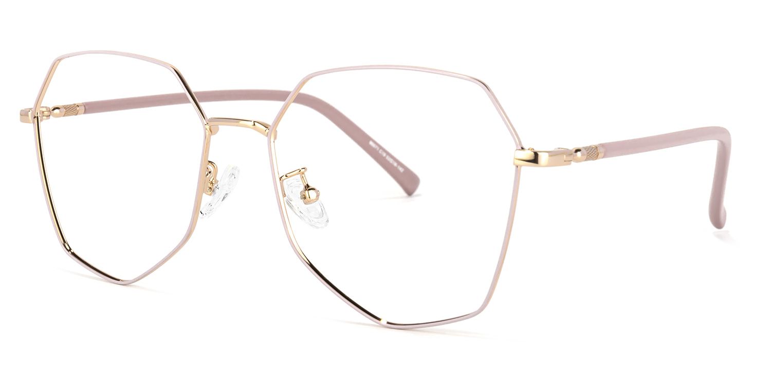 Bivins Rose Géométrique Lunettes1