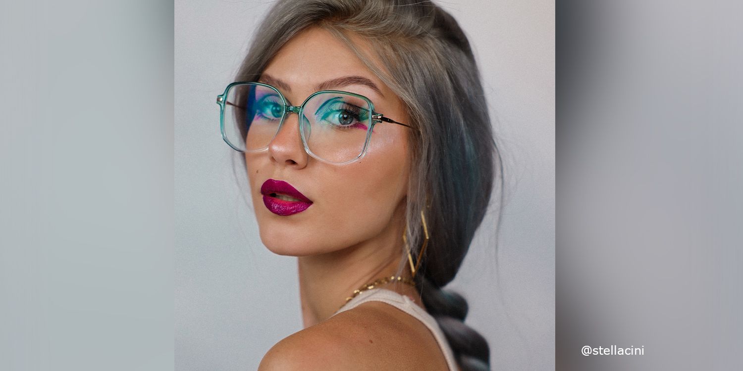 Payton Vert Géométrique Lunettes 1