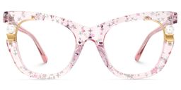 Pearl Rose Cat-eye lunettes2
