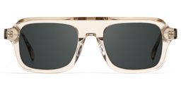 Nomad Beige Rectangulaire lunettes de soleil0