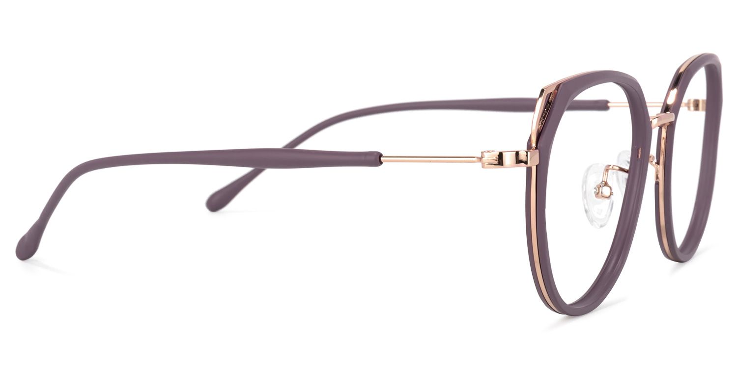 Ofelia Lunettes géométriques violettes 2