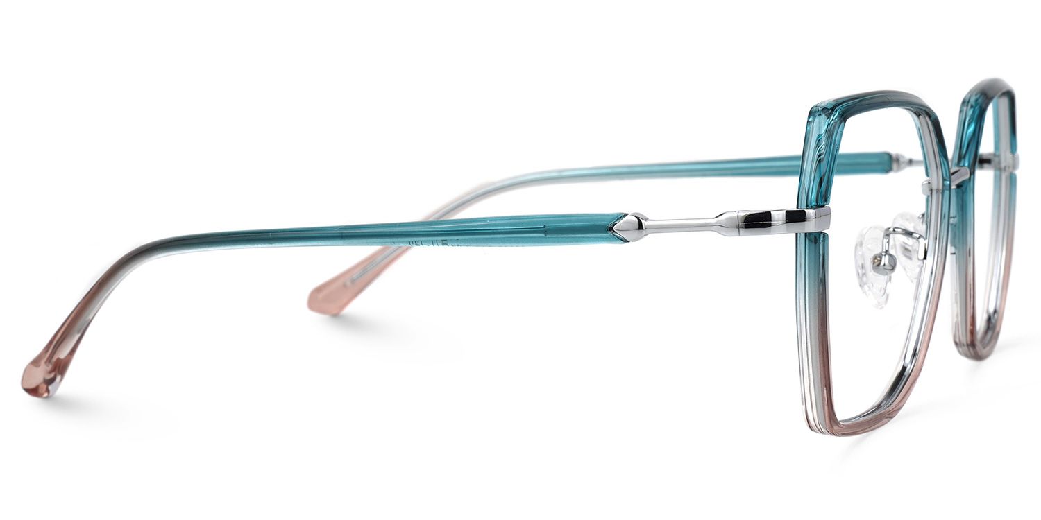 Burt Bleue Géométrique Lunettes3