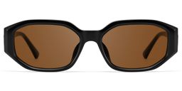 Kiara Noir Géométrique lunettes de soleil0