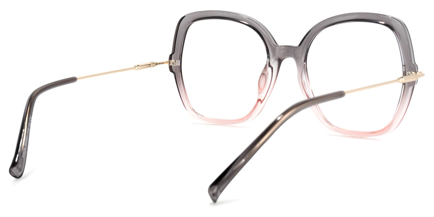Quinn Gris Rose Cristal Carré Lunettes3