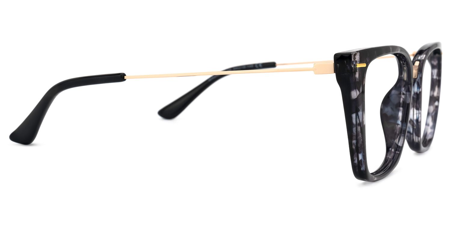 Katina Gris-Floral Cateye Lunettes2