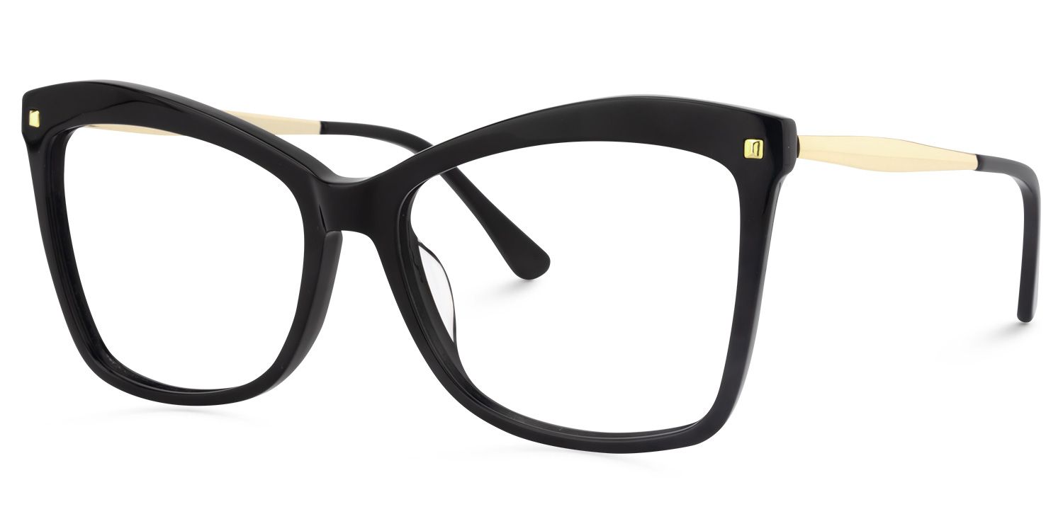 Isaebella Noir Papillon Lunettes2