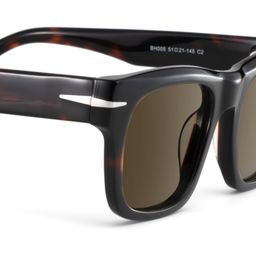 Renzo Black Rectangulaire lunettes de soleil4