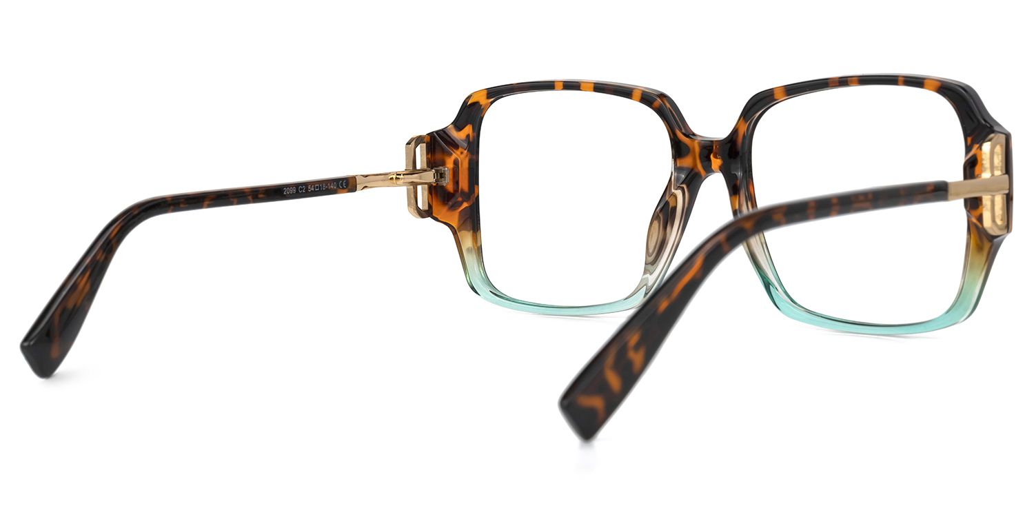 Larvall Tortue Rectangle Lunettes3