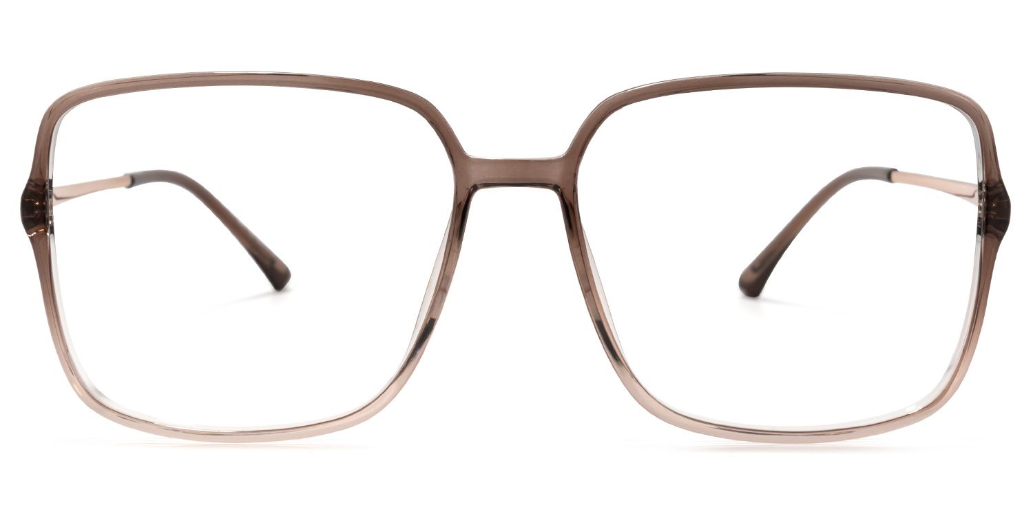 Dafydd Lunettes carrées marron0