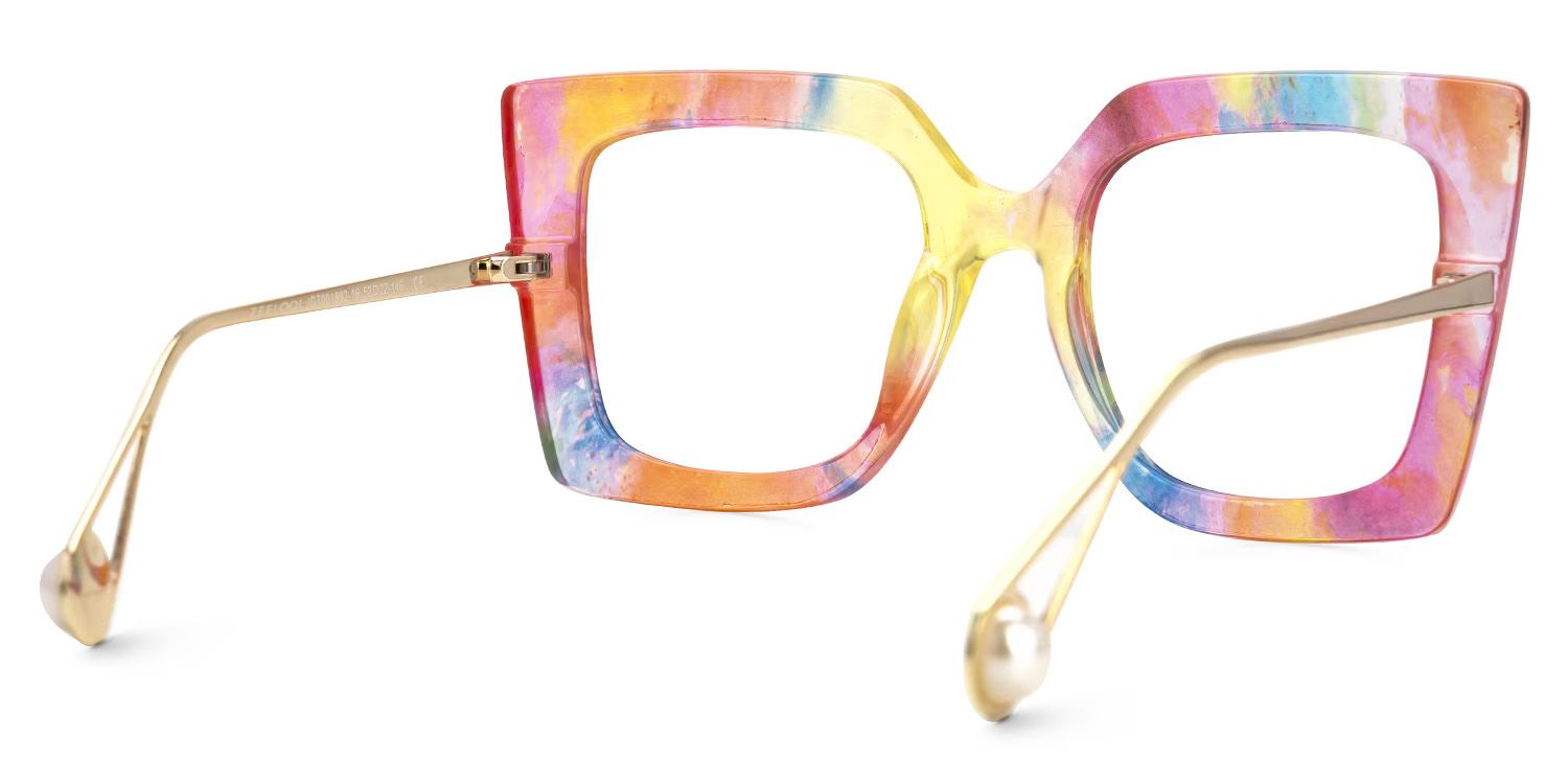 Qatar Multicolor Carré Lunettes3