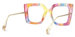 Qatar Multicolor Carré lunettes3