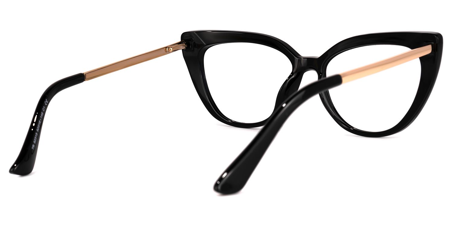 Mendoza Noir Cateye Lunettes3