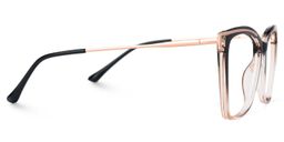 Krystle Noir-Marron Carré lunettes3