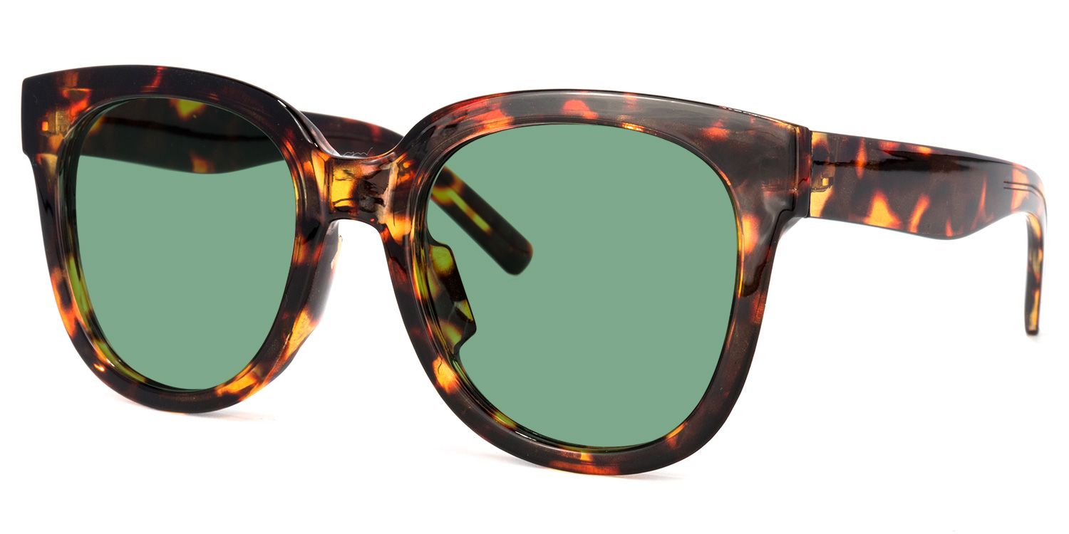 Roxanne Lunettes solaires carrées Tortoise1