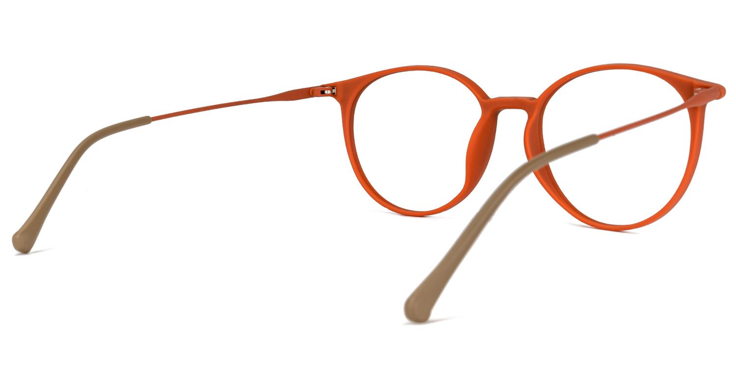 Horstmar Orange Ronde Lunettes2