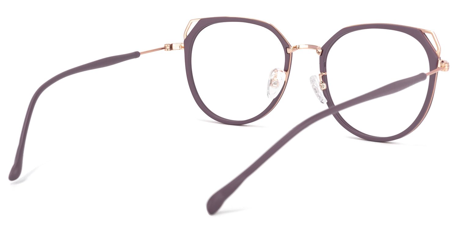 Ofelia Lunettes géométriques violettes 3