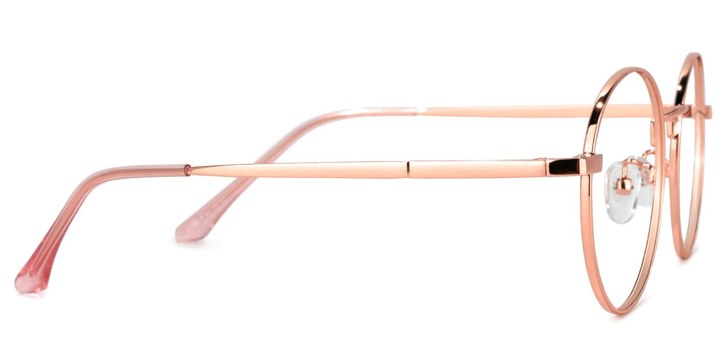 Emilia Lunettes rondes roses3