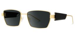Aluna Or Rectangulaire lunettes de soleil2