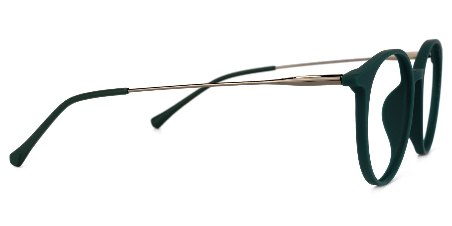 Ohnicio Lunettes rondes vert foncé2