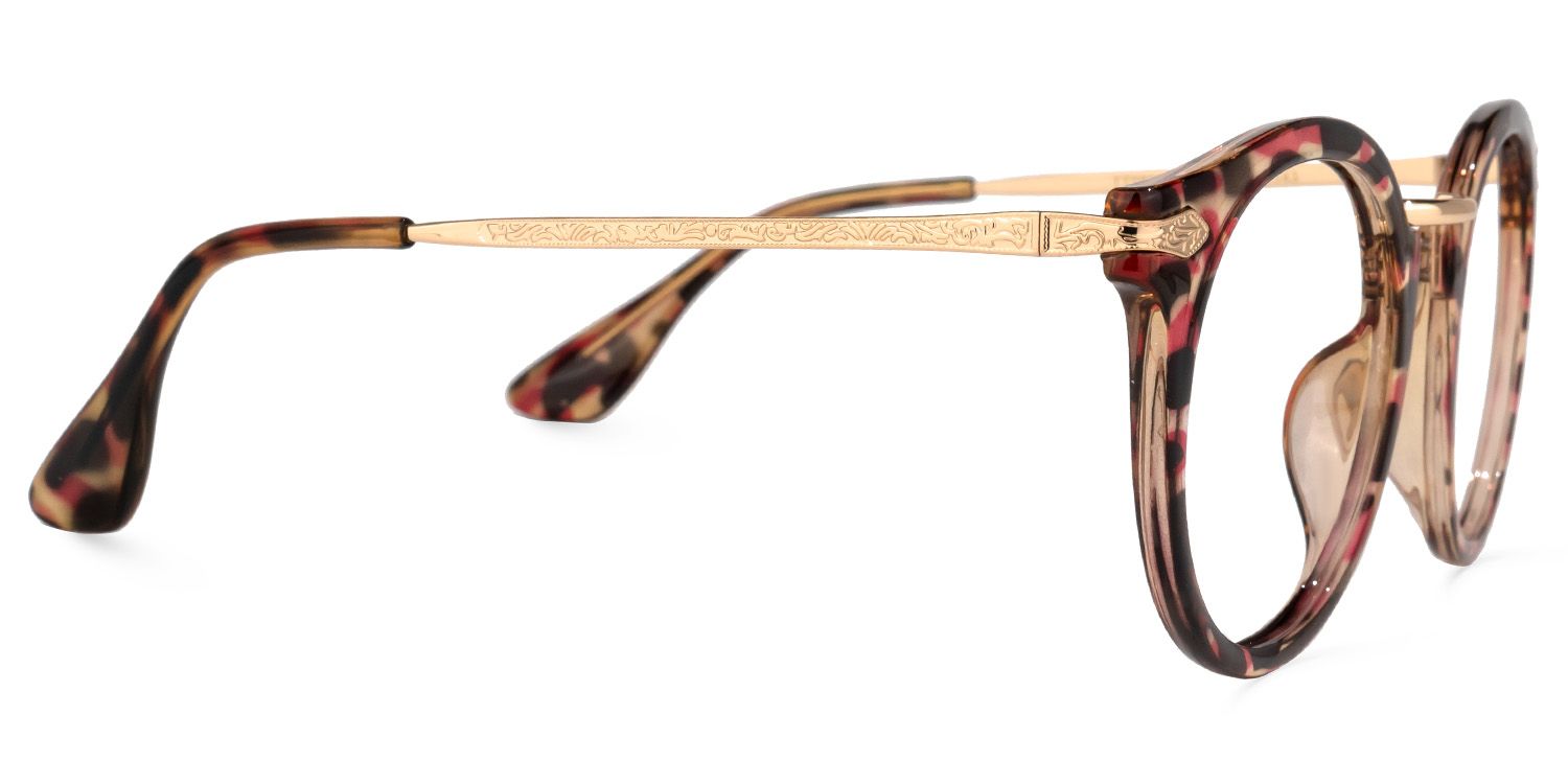Quentina Rouge Ronde Lunettes3