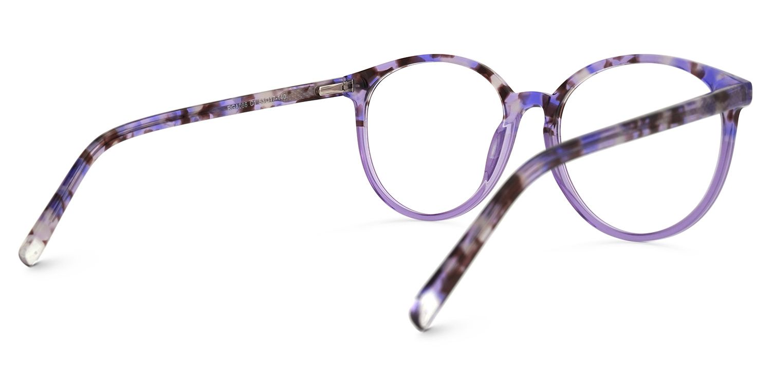 Hedy Violet Tortue Ronde Lunettes3