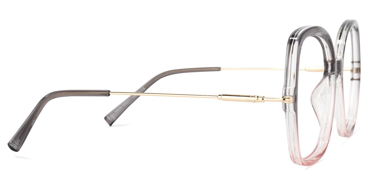 Quinn Gris Rose Cristal Carré Lunettes2