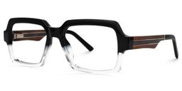 Jack Noir-Cristal Rectangulaire lunettes3