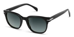 Rocco Noir Rectangulaire lunettes de soleil2