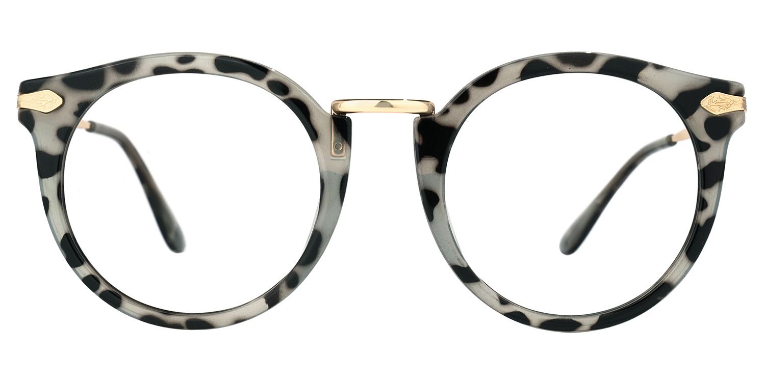 Quentina Gris Ronde Lunettes0