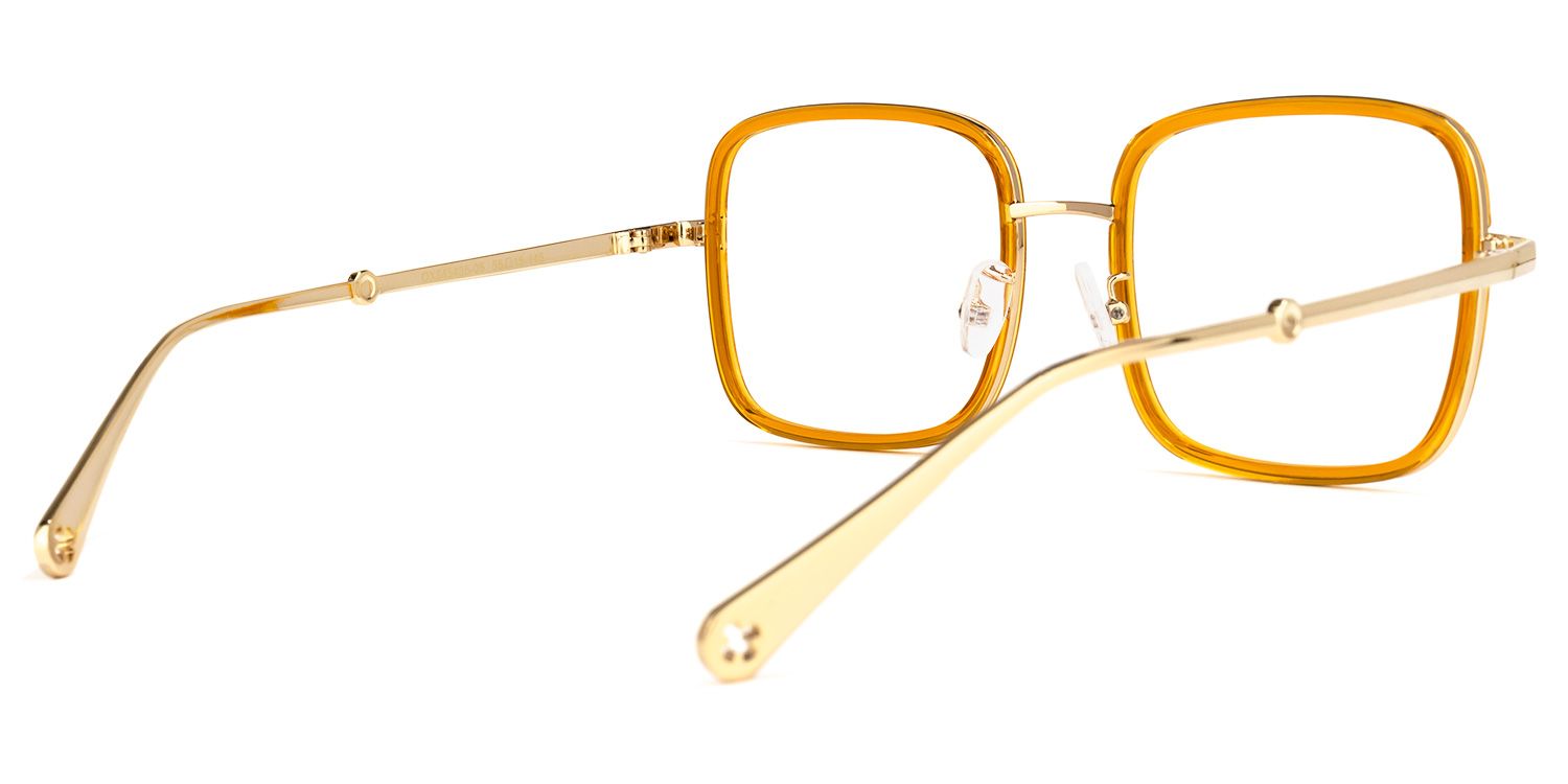 Ozzy Jaune Cristal Carré Lunettes2