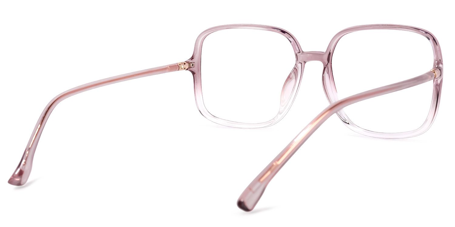 Nanie Lunettes carrées Rose4