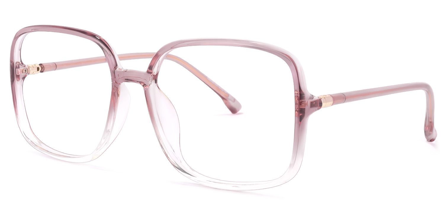 Nanie Lunettes carrées Rose1