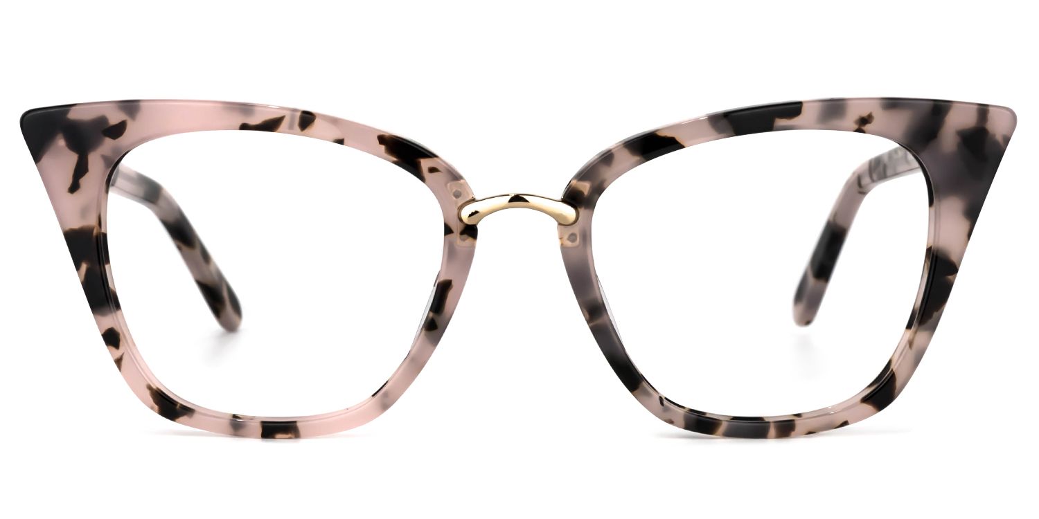 Martha Lunettes Cateye Rose à motif floral0